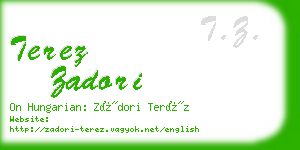 terez zadori business card